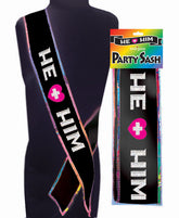 He Plus Him Adjustable Glittery Sash For Bachelor and Bachelorette Default Title Bachelor & Bachelorette Items